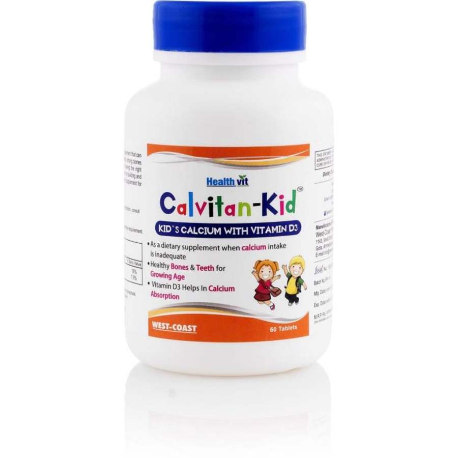 Healthvit HealthVit CAL - KID Kid's Calcium with Vitamin D3 - 60 Tabs
