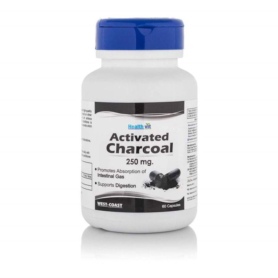 Healthvit Charcoal Activated 250mg - 60 Tabs