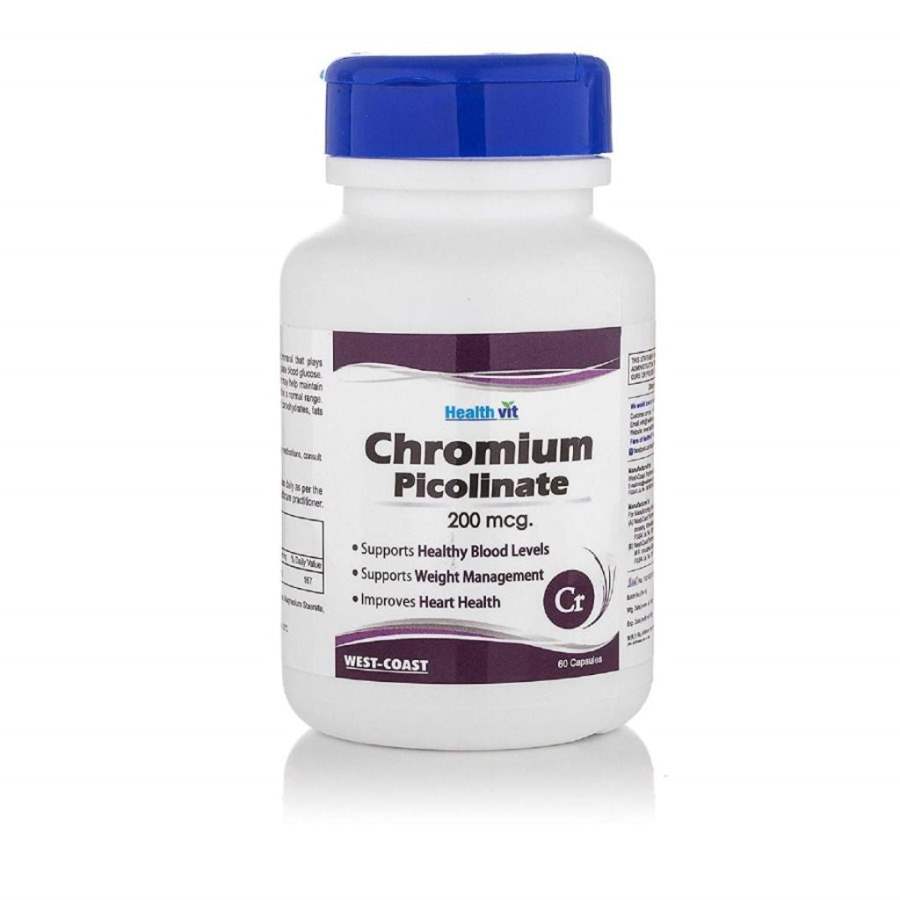 Healthvit Chromium Picolinate 200mcg - 60 Caps