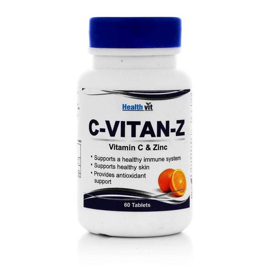 Healthvit C - Vit Vitamin C and Zinc Tablets - 60 Tabs