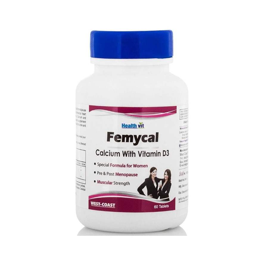 Healthvit Femycal Calcium and Vitamin D3 for Women - 120 Tabs (2 * 60 Tabs)