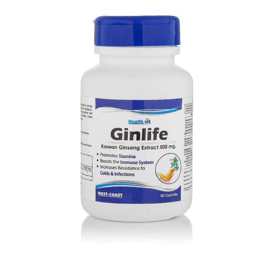 Healthvit Ginlife Ginseng Extract 500 mg - 60 Caps