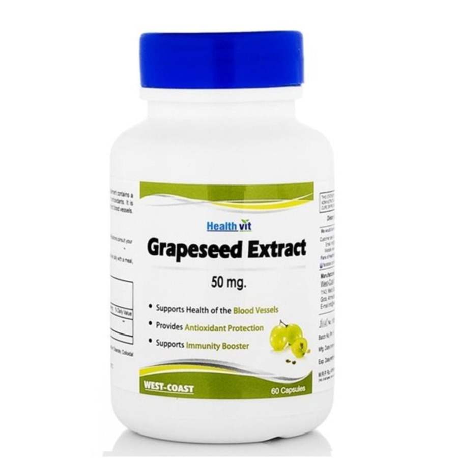 Healthvit Grape Seed 50 mg Immunity Booster - 60 Caps