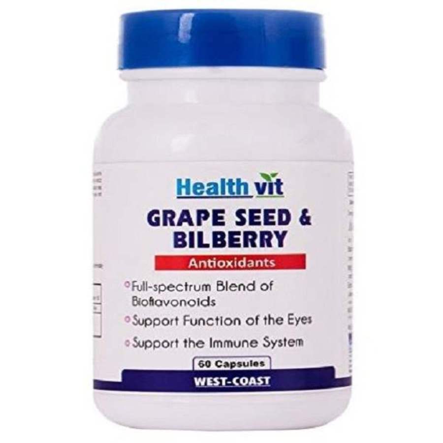 Healthvit Grape Seed Extract + Bilberry Extract - 60 Caps