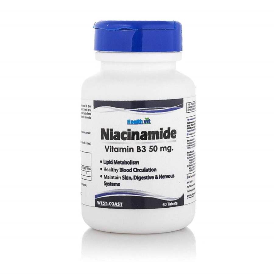 Healthvit Niacinamide Vitamin B3 50 mg - 60 Tabs