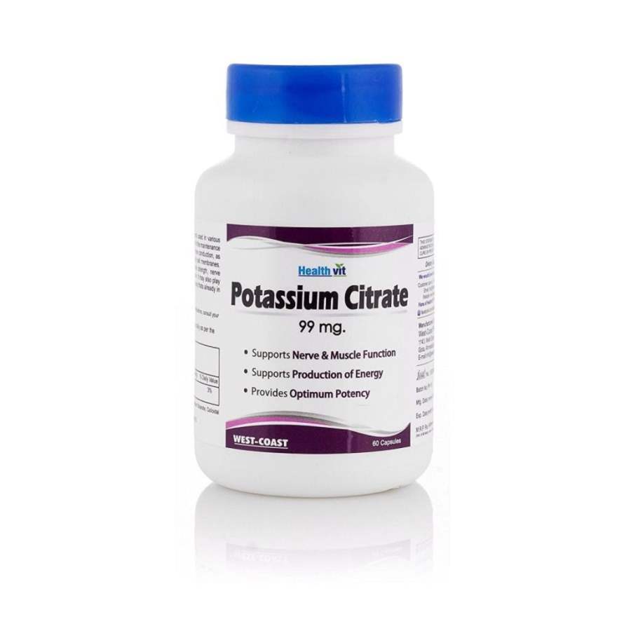 Healthvit Potassium Citrate 99mg - 60 Caps