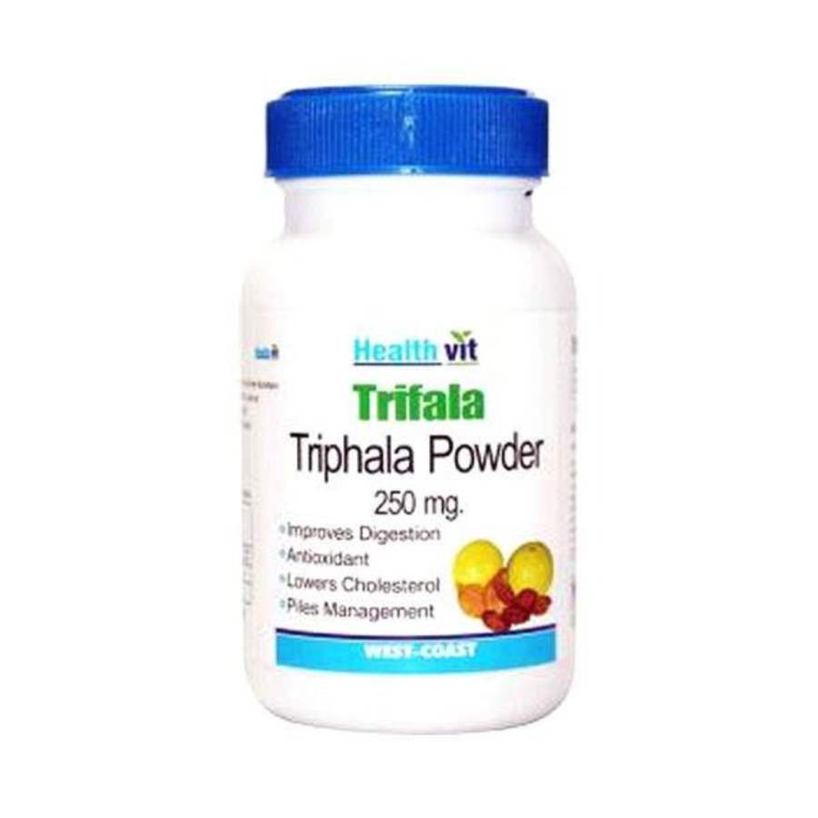 Healthvit Trifala Triphala Powder 250 mg - 120 Caps (2 * 60 Caps)