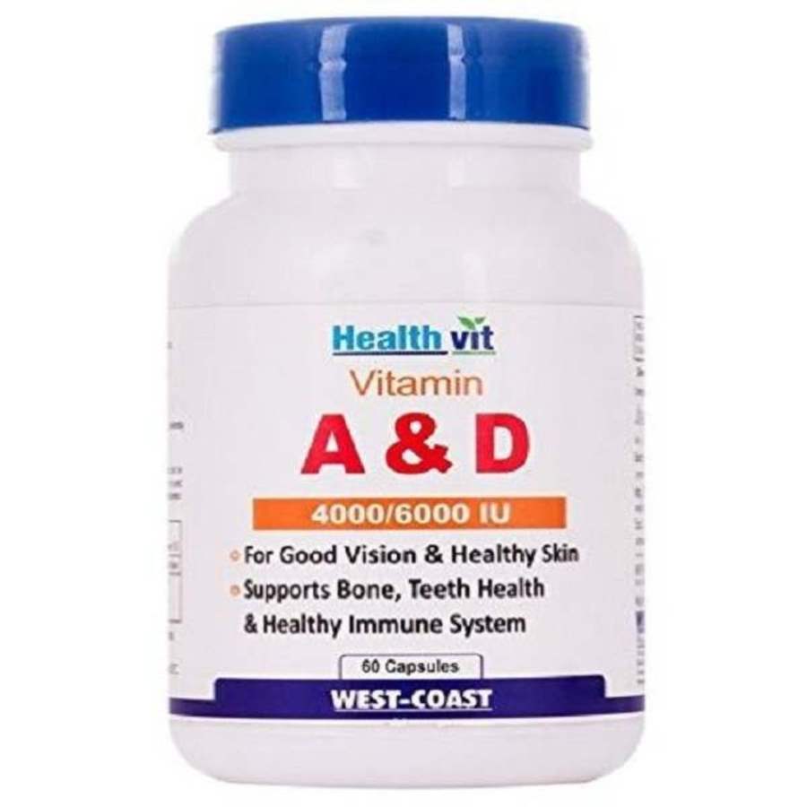Healthvit Vitamin A & D 4000 / 6000 IU - 60 Caps