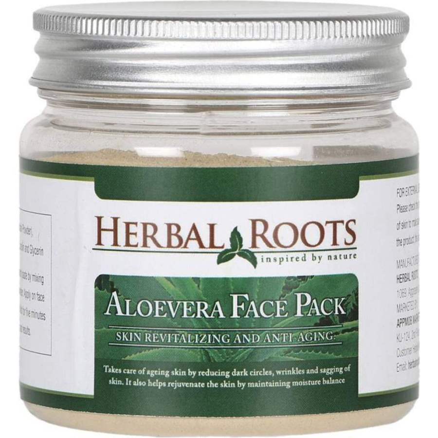 Herbal Roots Skin care 100% Natural Beauty Product Aloe Vera Face Pack - 100 GM