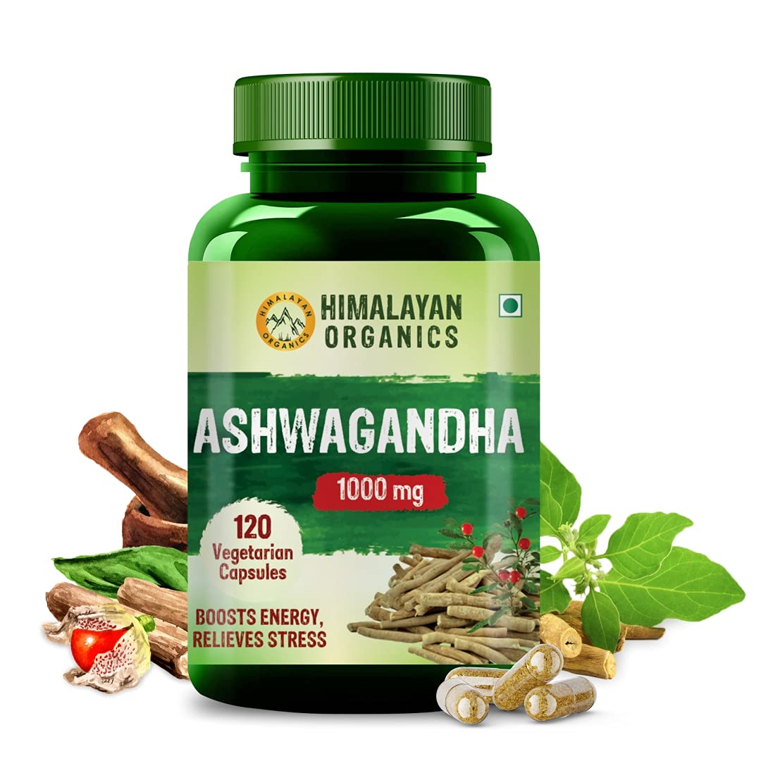 Himalayan Organics Ashwagandha Capsules - 120 Nos