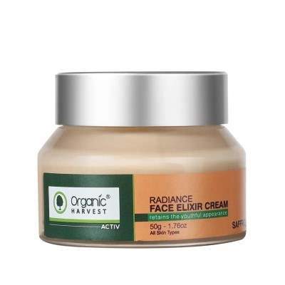 Organic Harvest Active Saffron Radiance Face Elixir Cream - 50 GM