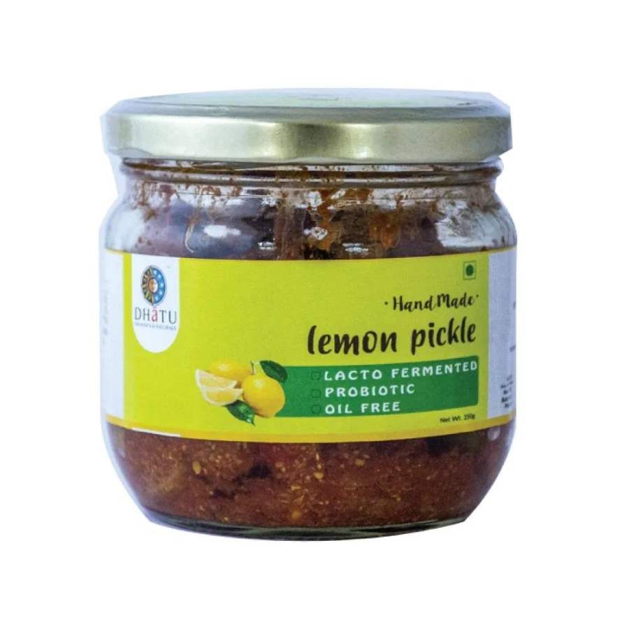 Dhatu Organics Oil Free Lemon Pickle - 250 GM