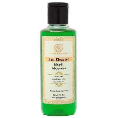 Khadi Natural Aloe vera Hair Cleanser (Repairs Dead Skin Cells) - 210 ML