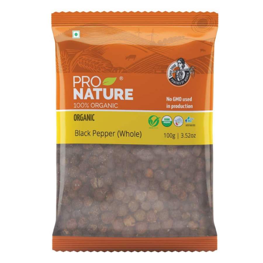 Pro nature Black Pepper (Whole) - 100 GM