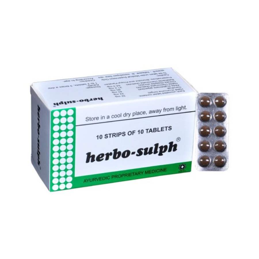 J & J Dechane Herbo - Sulph - 100 Tabs (10 * 10 Tabs)