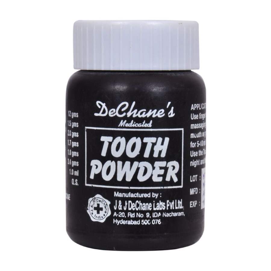 J & J Dechane Medicated Tooth Powder - 50 GM