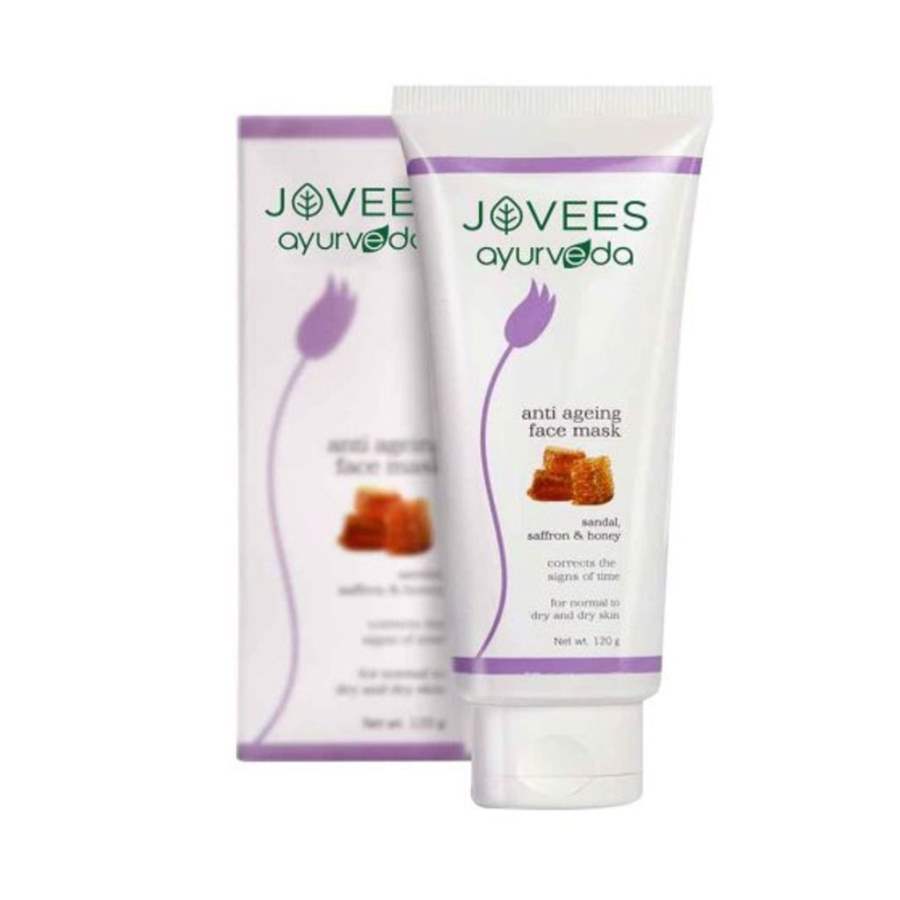 Jovees Herbals Ayurveda Sandal, Saffron and Honey Anti Ageing Face Mask - 120 GM