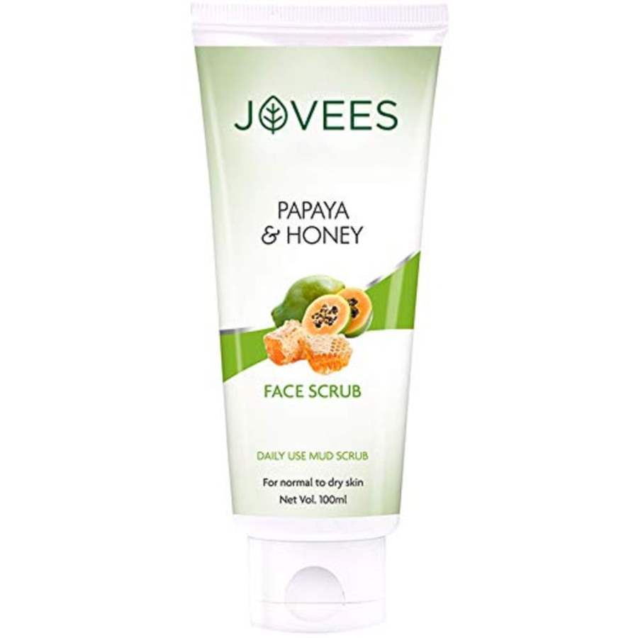 Jovees Herbals Papaya and Honey Facial Scrub - 100 GM