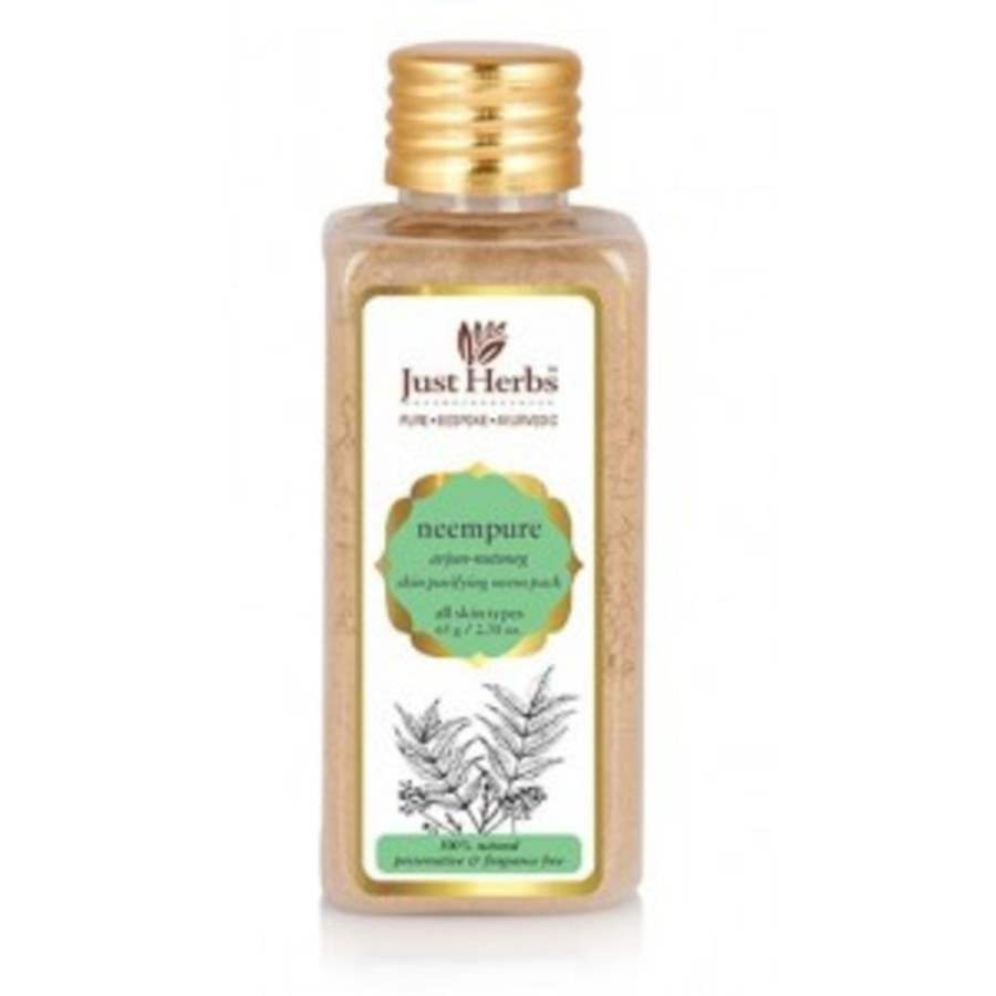 Just Herbs Neempure Arjun Nutmeg Skin Purifying Neem Pack - 65 GM