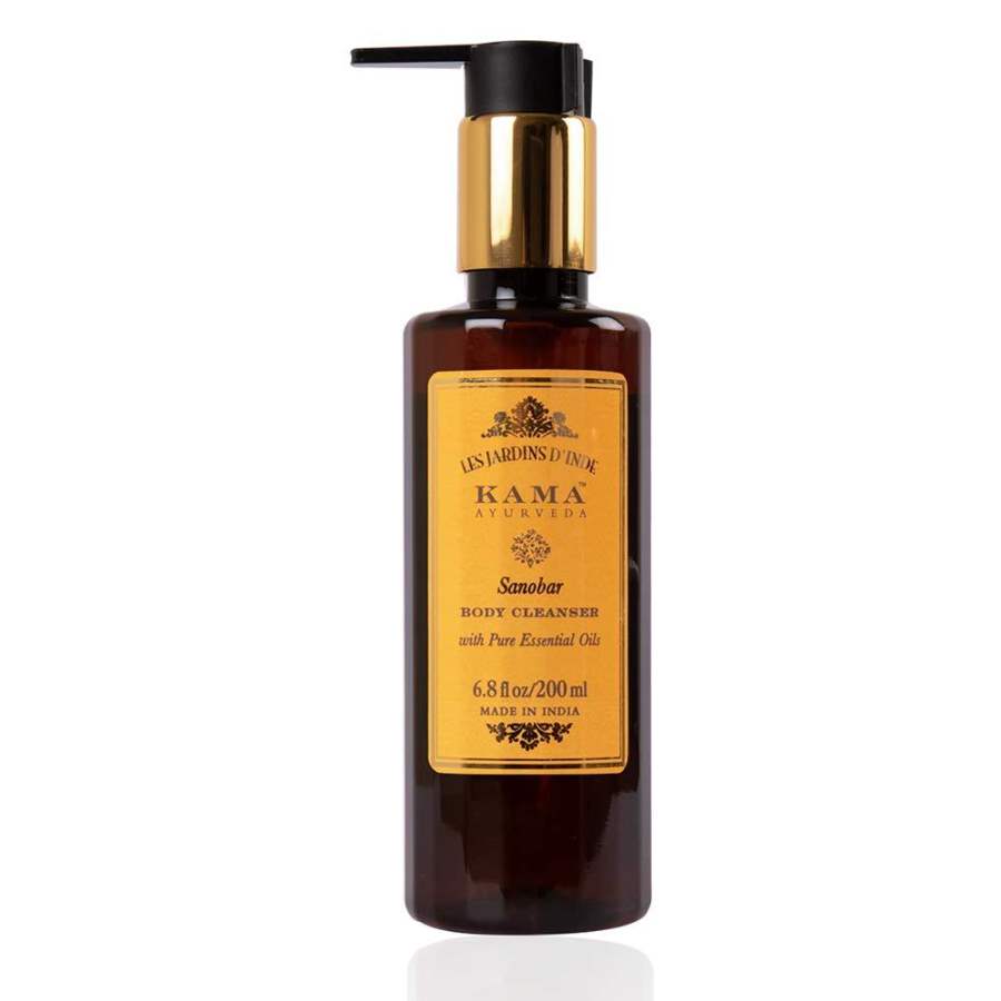 Kama Ayurveda Sanobar Body Cleanser with Pure Essential Oils of Cypress and Orange - 200 ML