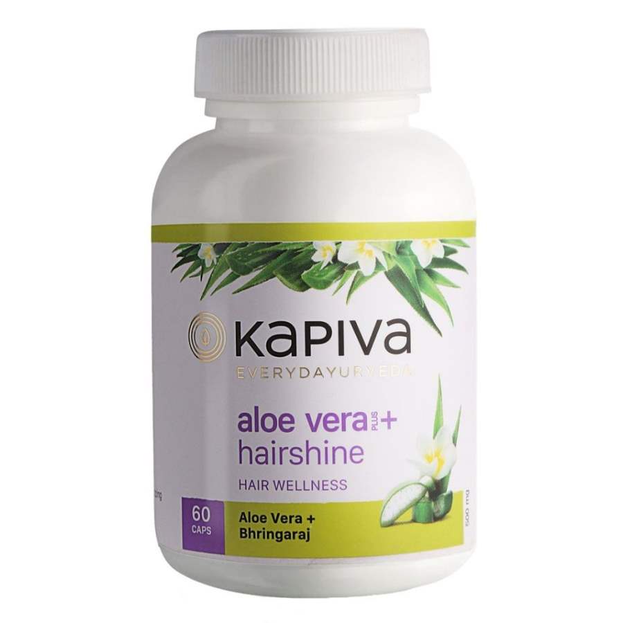 Kapiva Ayurveda 100% Veg Aloe Vera and Hairshine - 60 Caps