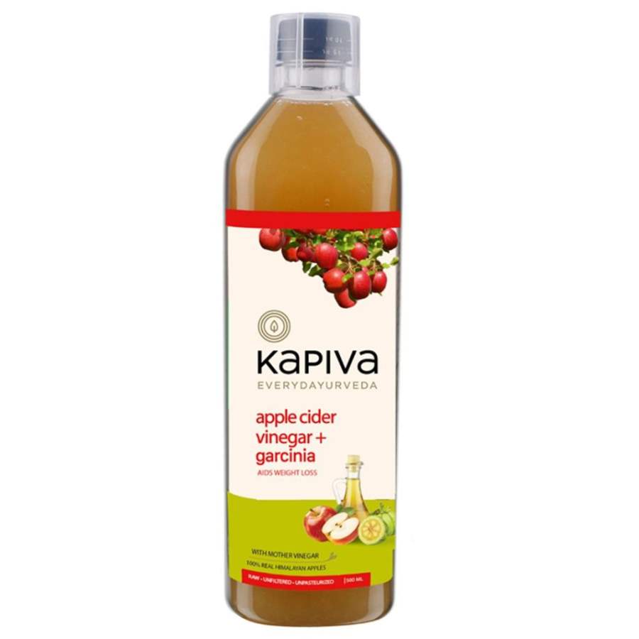 Kapiva Ayurveda Apple Cider Vinegar + Garcinia with The Mother (For Metabolism & Weight Management) - 500 ML