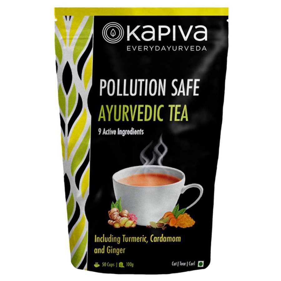 Kapiva Pollution Safe Tea with Ginger and Turmeric - 100 GM