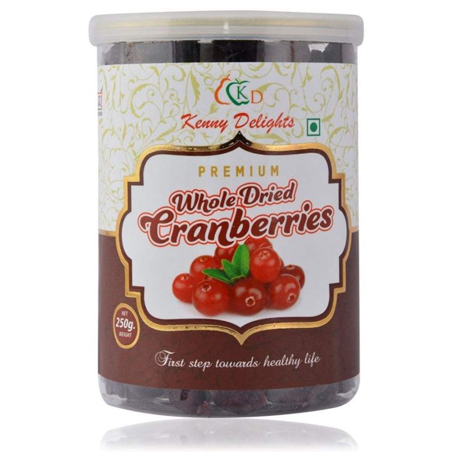 Kenny Delights Premium Whole Dried Cranberries - 250 GM