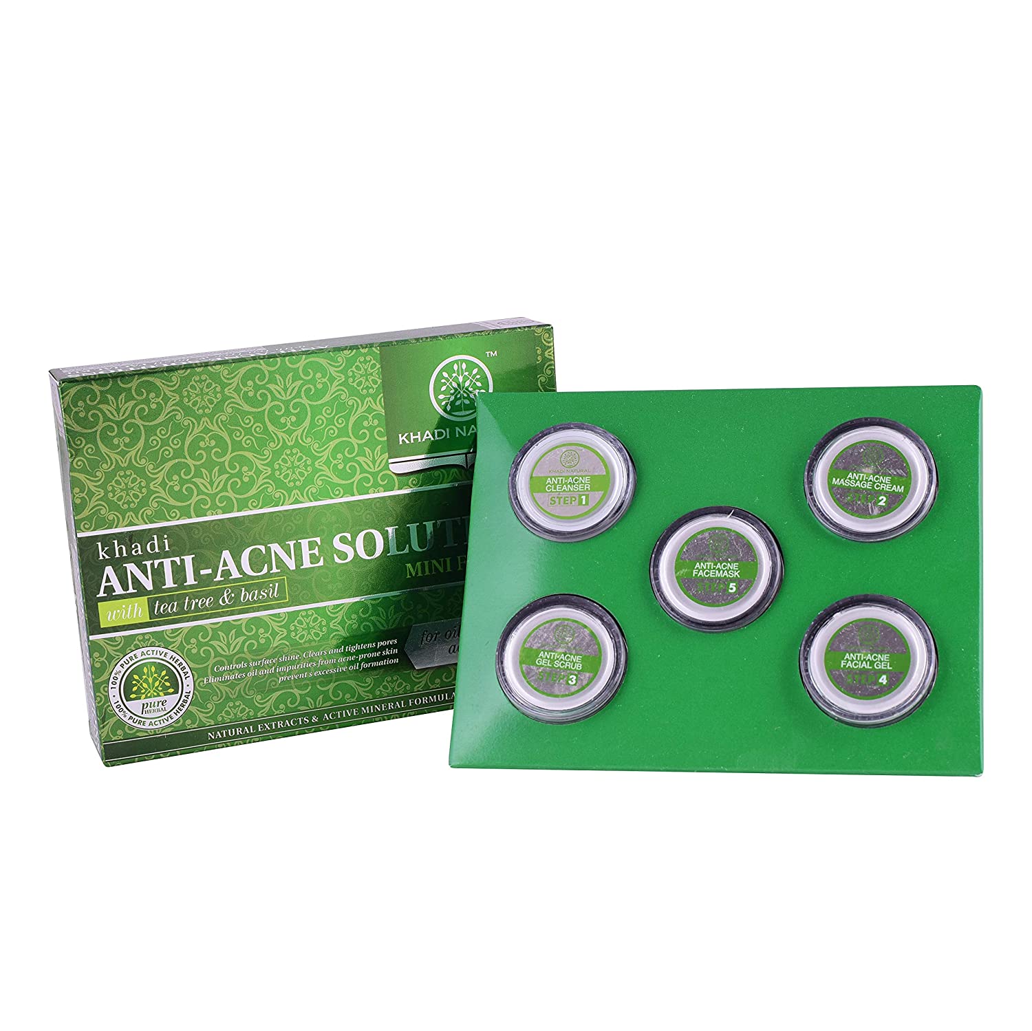 Khadi Natural Anti Acne Mini Facial Kit - 75 gm