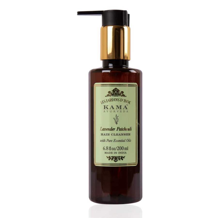 Kama Ayurveda Lavender Patchouli Hair Cleanser (Shampoo) with Pure Essential Oils of Lavender and Patchouli - 200 ML