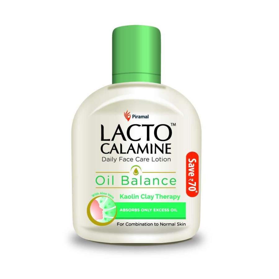 Lacto Calamine Face Lotion for Oil Balance - Combination to Normal Skin - 120 ml