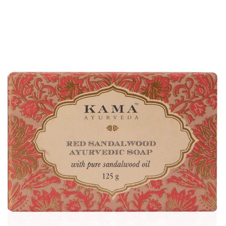Kama Ayurveda Red Sandalwood Soap with Pure Sandalwood Oil - 125 g