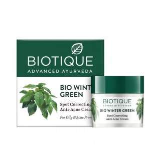 Biotique Bio Winter Green Anti Acne Cream-15g - 15 GM