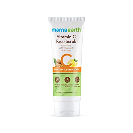 MamaEarth Vitamin C Face Scrub With Vitamin C and Walnut - 100 g
