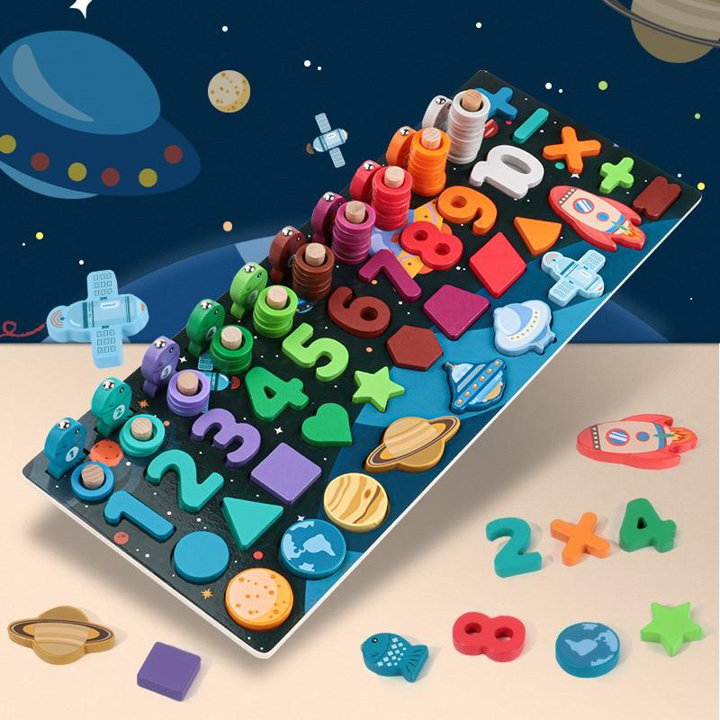 Muthu Groups Space theme 6 in 1 log board - 1 no