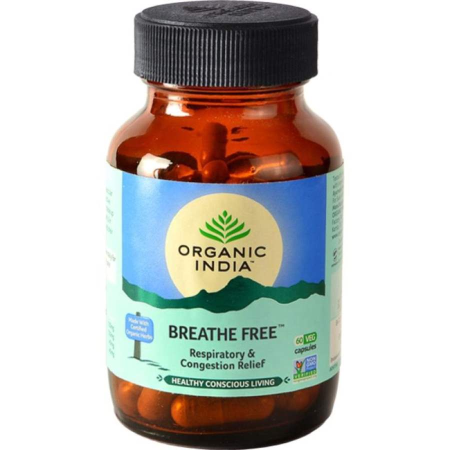 Organic India Breathe Free Capsules - 60 Caps