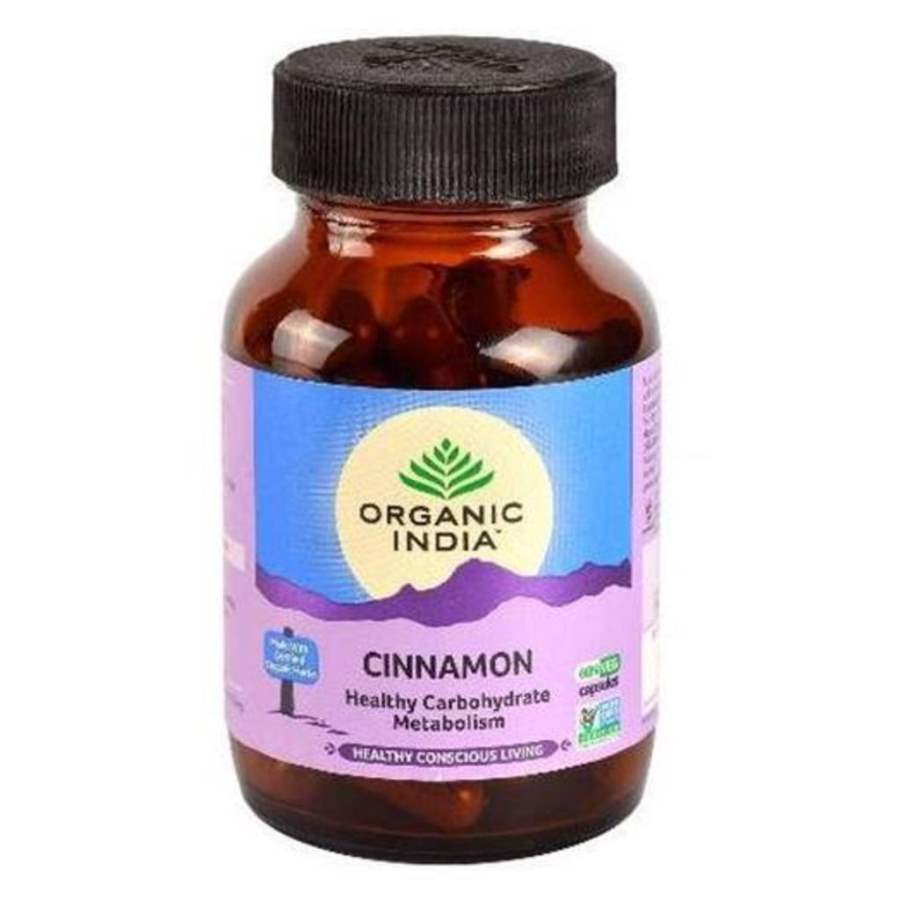 Organic India Cinnamon Bottle Capsules - 60 Caps
