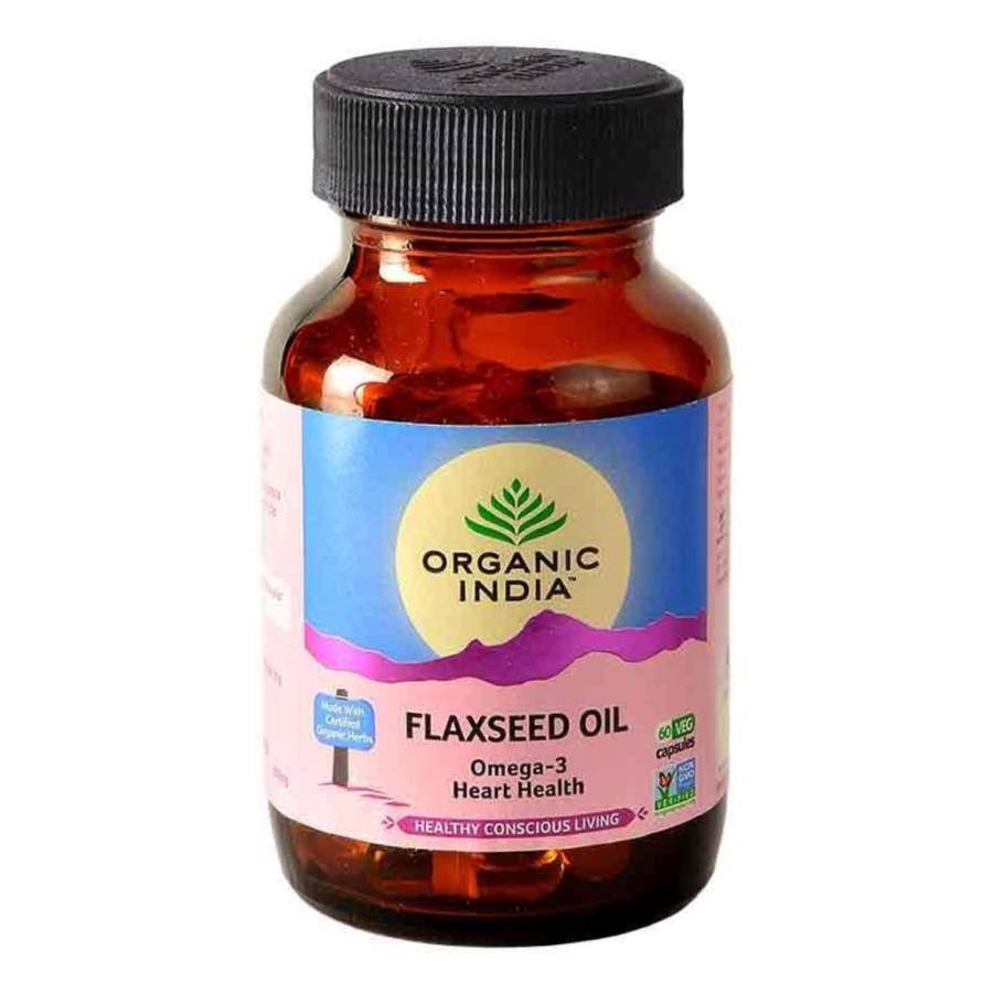 Organic India Flax Seed Oil Capsules - 60 Caps