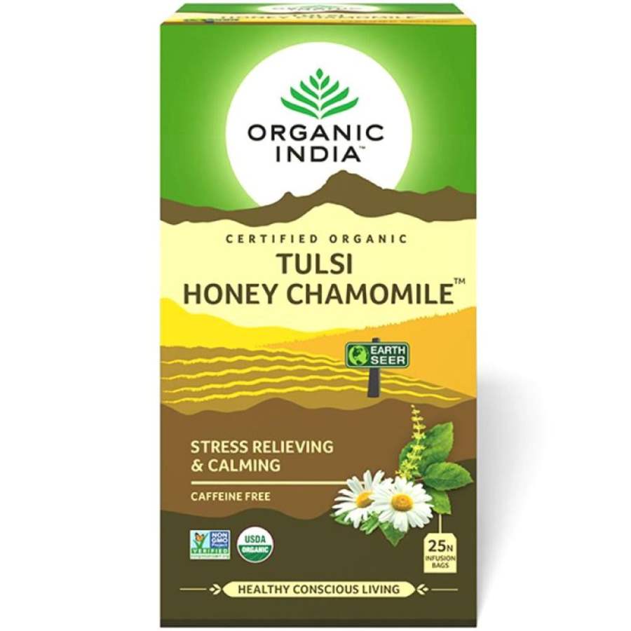 Organic India Tulsi Honey Chamomile - 25 Tea Bags