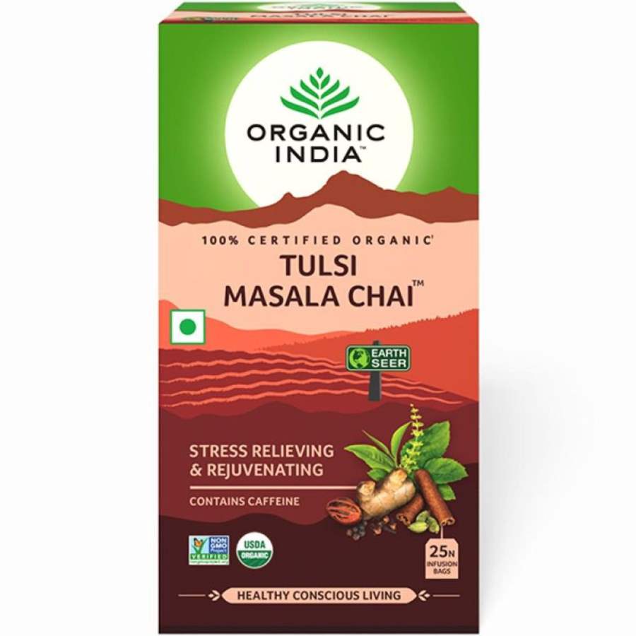 Organic India Tulsi Masala Chai - 25 Tea Bags