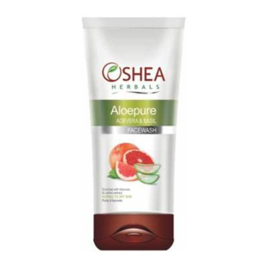 Oshea Herbals Aloepure Aloevera And Basil Face Wash - 80 GM