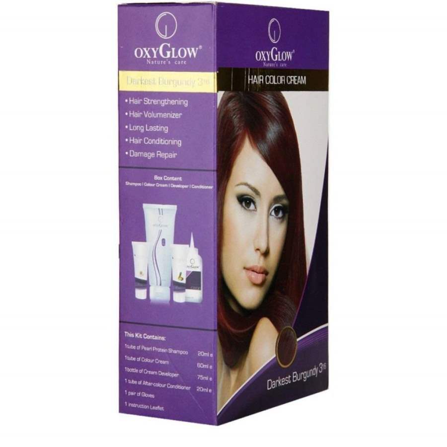 Oxy Glow Hair Colour Cream Burgundy - 175 GM