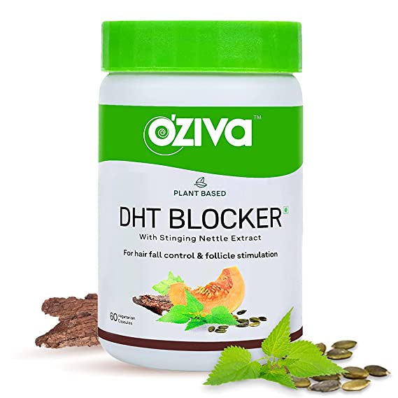 OZiva Plant Based DHT Blocker With Stinging Nettle Extract - 60 Nos