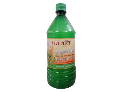 Patanjali Aloevera Juice with Fiber and Orange Flavour - 1 Ltr