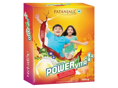 Patanjali Herbal Powervita Powder Plus Refill Pack - 500 GM