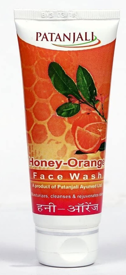 Patanjali Honey Orange Face Wash - 60 Gm