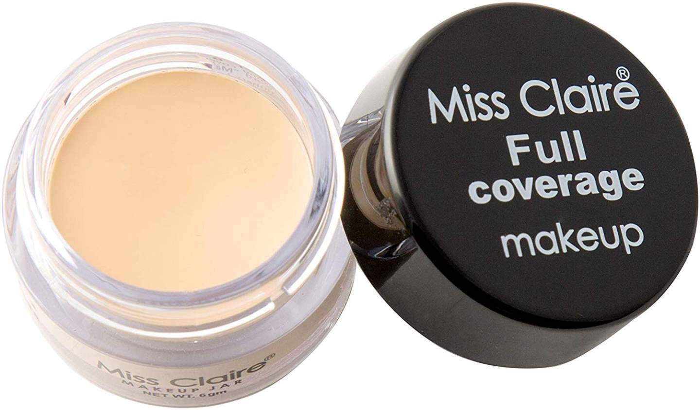 Miss Claire Full Coverage Makeup + Concealer #2, Beige - 6 g
