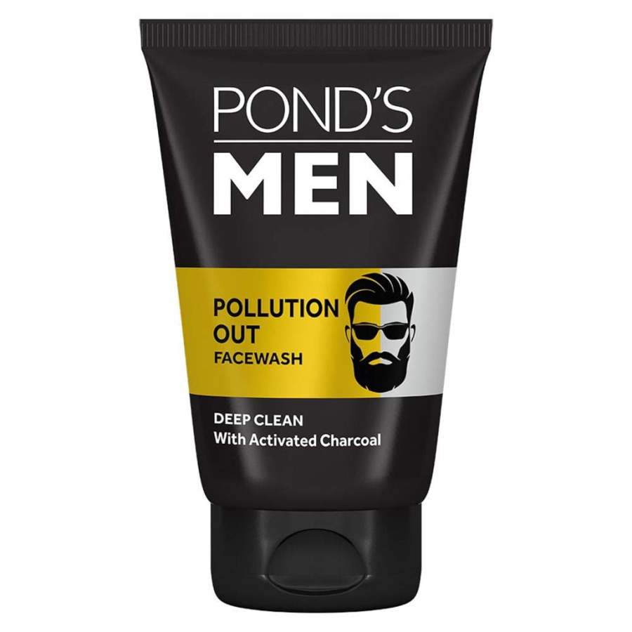 Ponds Men Pollution Out Activated Charcoal Deep Clean Face Wash - 50 GM