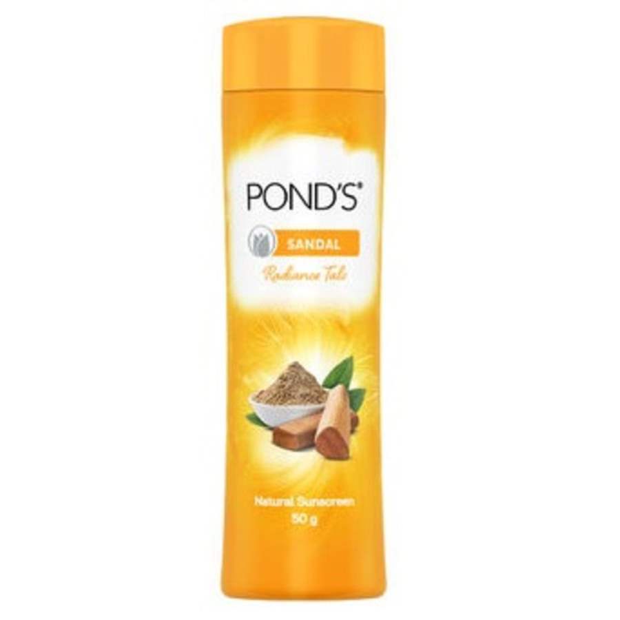 Ponds Sandal Radiance Talc Powder Natural Sunscreen - 100 GM