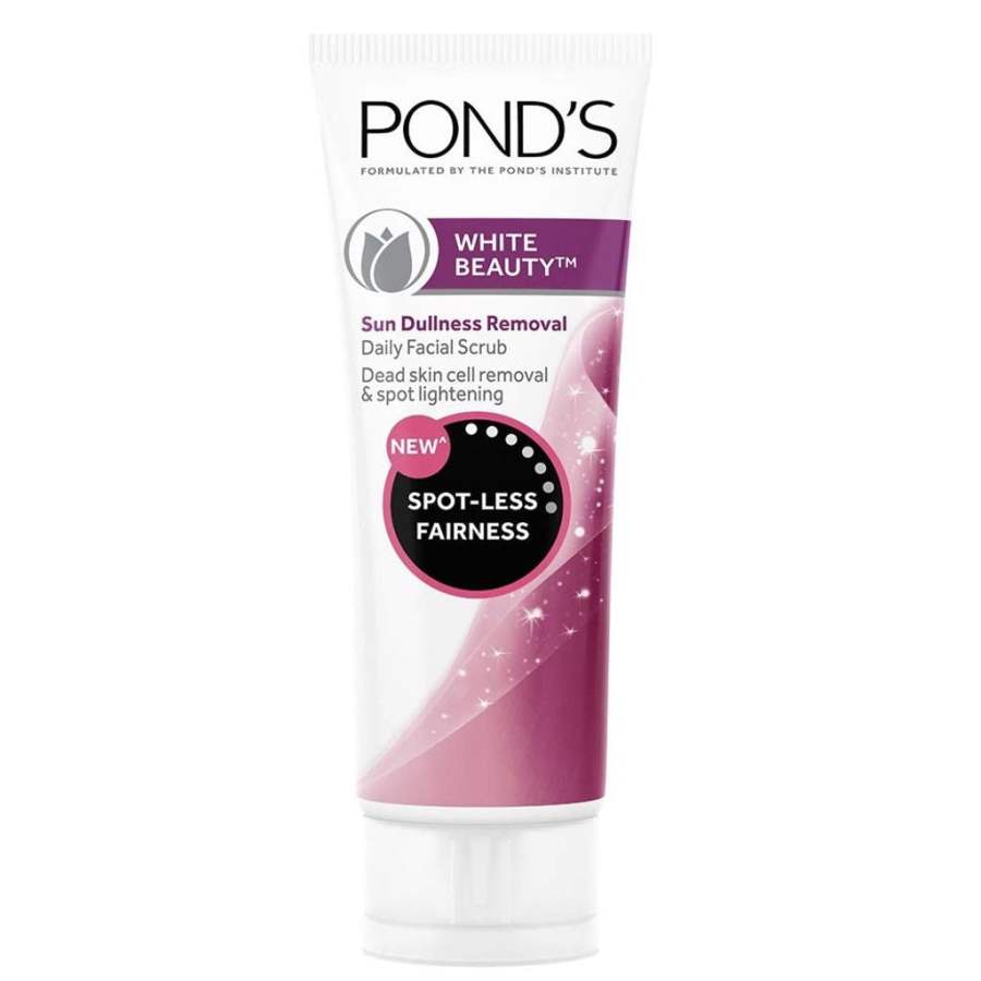 Ponds White Beauty Sun Dullness Removal Daily Facial Scrub - 100 GM